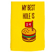 Nova Golf Nova Golf 'My Best Hole Is 19' Toalla de Golf - Amarillo