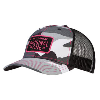 TaylorMade TaylorMade Original One Trucker Gorra de Golf para Mujer - Camuflaje Negro Rosa