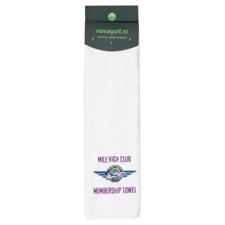 Nova Golf Nova Golf 'Mile High Club Membership' Toalla de golf - Blanco