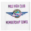 Nova Golf Nova Golf 'Mile High Club Membership' Toalla de golf - Blanco