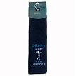 Nova Golf Nova Golf 'Golf Isn't A Hobby It's A Lifestyle' Golf Towel - Black
