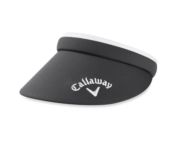 Callaway Callaway Ladies Clip Visor - Gris Blanco