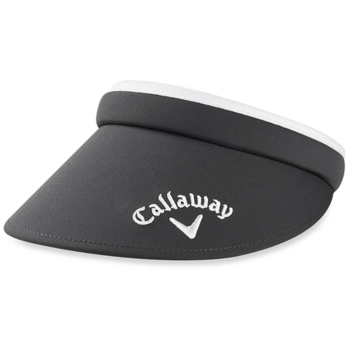 Callaway Callaway Ladies Clip Visor - Gris Blanco