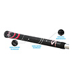 SuperStroke SuperStroke Cross Comfort Grip ESTÁNDAR - Negro Rojo