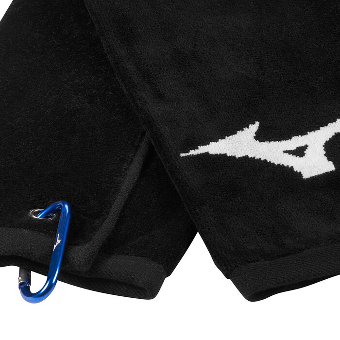 Mizuno Mizuno RB Tour Trifold Toalla de Golf - Negro