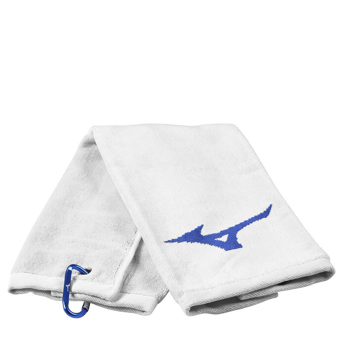 Mizuno Mizuno RB Tour Trifold Toalla de golf - Blanco