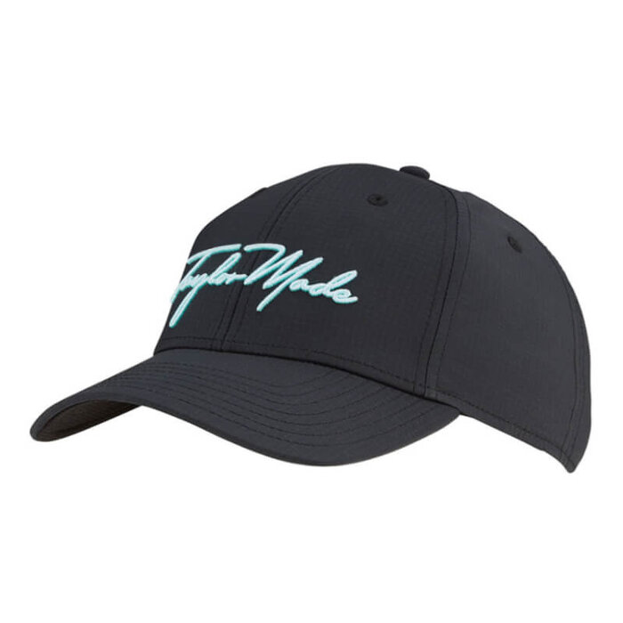TaylorMade TaylorMade Womans Script Seeker Golf Hat - Black Aqua