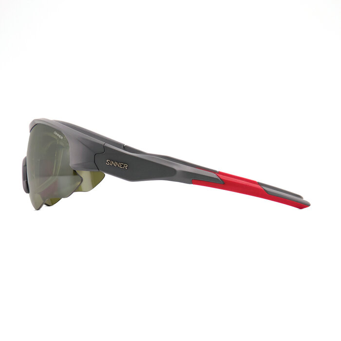 Sinner Gafas de sol de golf Sinner Triple II - Gris Rojo