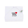 VIB VIB Nova Golf 'Daddy Loves It When Mommy Lets Him Play Golf' Hooded Towel - White