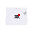 VIB VIB Nova Golf 'Daddy Loves It When Mommy Lets Him Play Golf' Hooded Towel - White