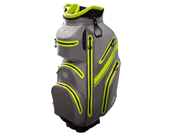 Wilson Wilson Exo Dry Waterproof Bolsa de golf carro - Gris Amarillo