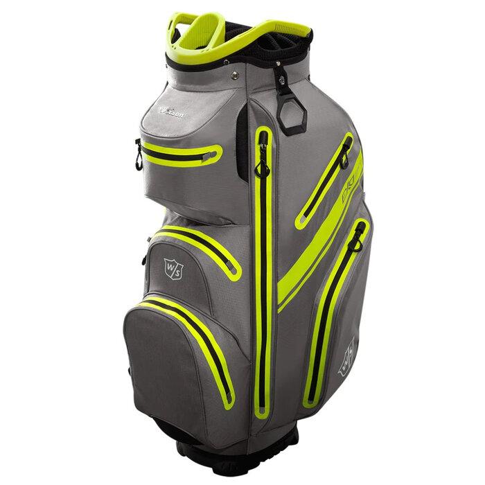 Wilson Wilson Exo Dry Waterproof Bolsa de golf carro - Gris Amarillo
