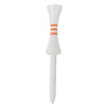 Legend Step Tees 70 mm (25 Piezas) - Blanco Naranja