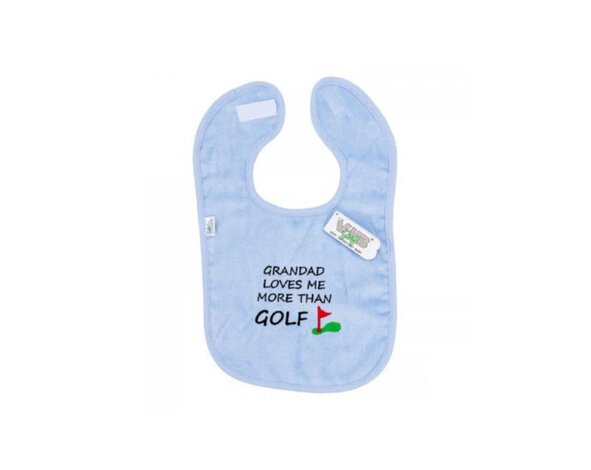 VIB VIB Nova Golf 'El abuelo me quiere más que al golf' Babero - Azul