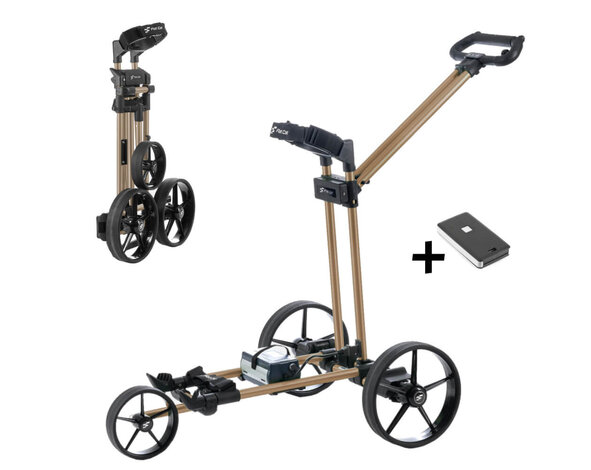 FlatCat FlatCat Ahead Electric Golf Trolley With Remote Control - Bronze