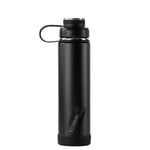 EcoVessel The Boulder Botella de Agua Aislada TriMax 700cc de Acero Inoxidable - Negro