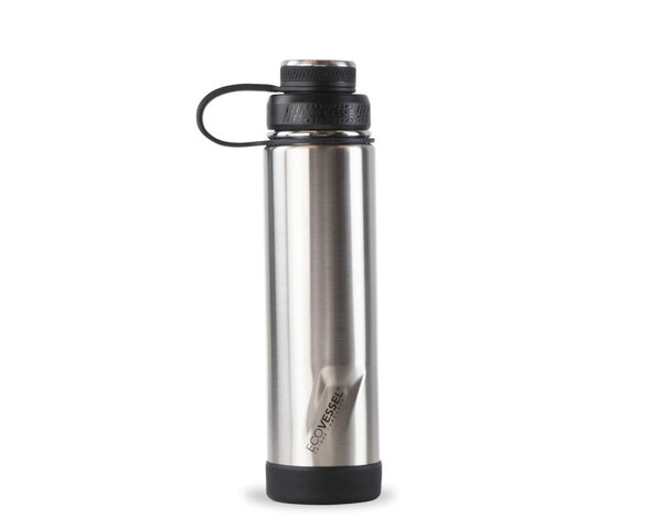 GolfDriver.es EcoVessel The Boulder Insulated TriMax 700cc Stainless Steel Water Bottle - Silver