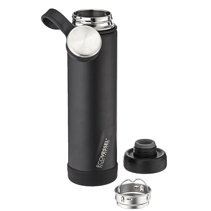 GolfDriver.es EcoVessel The Boulder Insulated TriMax 700cc Stainless Steel Water Bottle - Silver