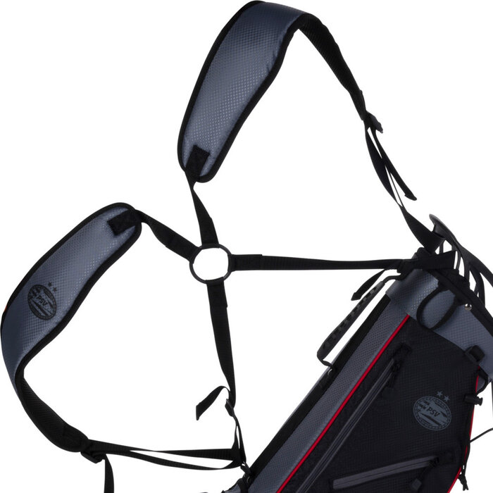 FastFold FastFold PSV 6 Inch Bolsa de golf trípode - Negro Rojo