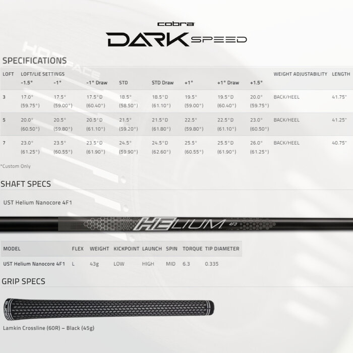 Cobra Cobra Darkspeed Max Ladies Fairway Wood 2024