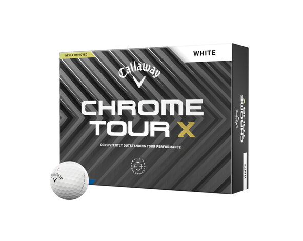 Callaway Callaway Chrome Tour X Pelotas de Golf 2024 - Blancas - 12 Unidades