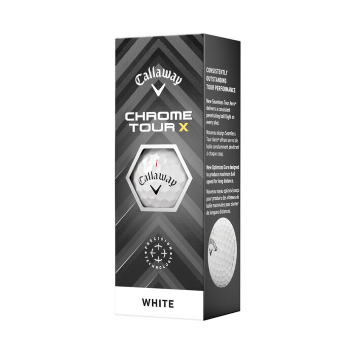 Callaway Callaway Chrome Tour X Pelotas de Golf 2024 - Blancas - 12 Unidades