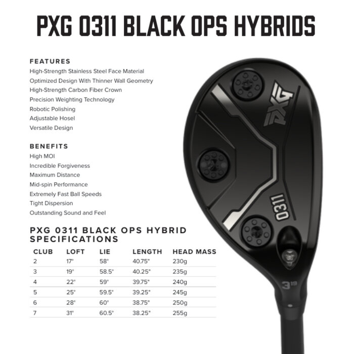 PXG PXG 0311 Black Ops Híbrido - 2024