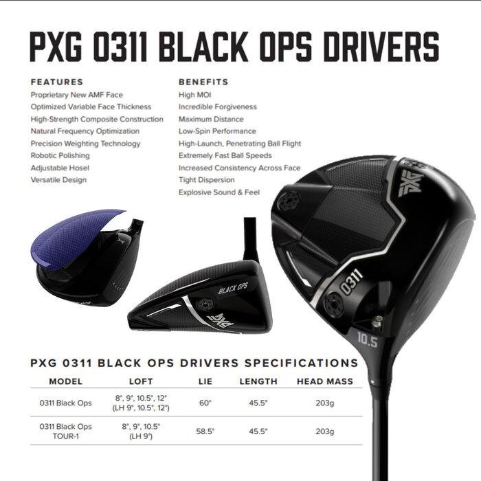 PXG PXG 0311 Black Ops Tour -1 Driver