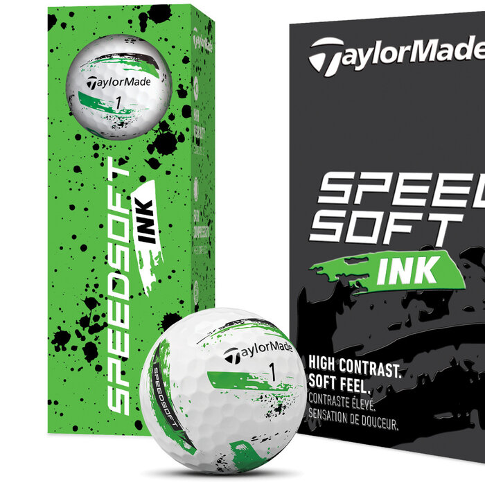 TaylorMade TaylorMade SpeedSoft Ink Bolas de golf - Verde - 12 Unidades