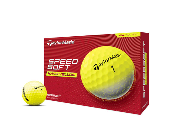 TaylorMade TaylorMade SpeedSoft Hi-Vis Bolas de golf - Amarillo - 12 Unidades