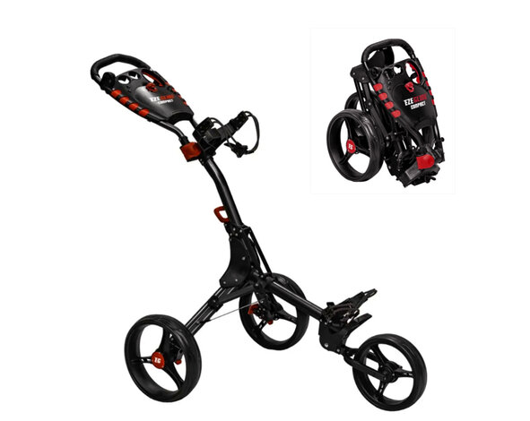 EzeGlide EzeGlide Compact+ Carro de golf - Negro Rojo