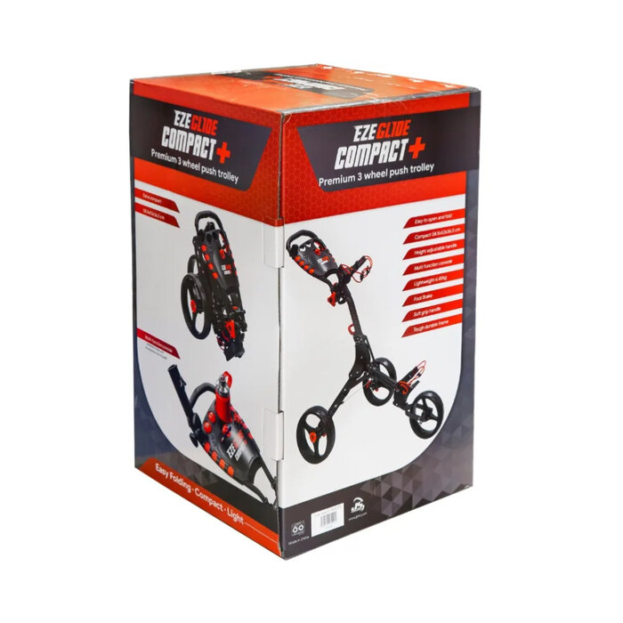 EzeGlide EzeGlide Compact+ Carro de golf - Negro Rojo