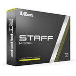 Wilson Staff Model Pelotas de Golf 2024 - Amarillo - 12 Unidades