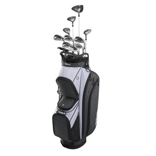 Wilson Wilson Player Fit Set de Golf para Mujer de 17 Piezas 2024 | Bolsa de golf carro (varilla de grafito)