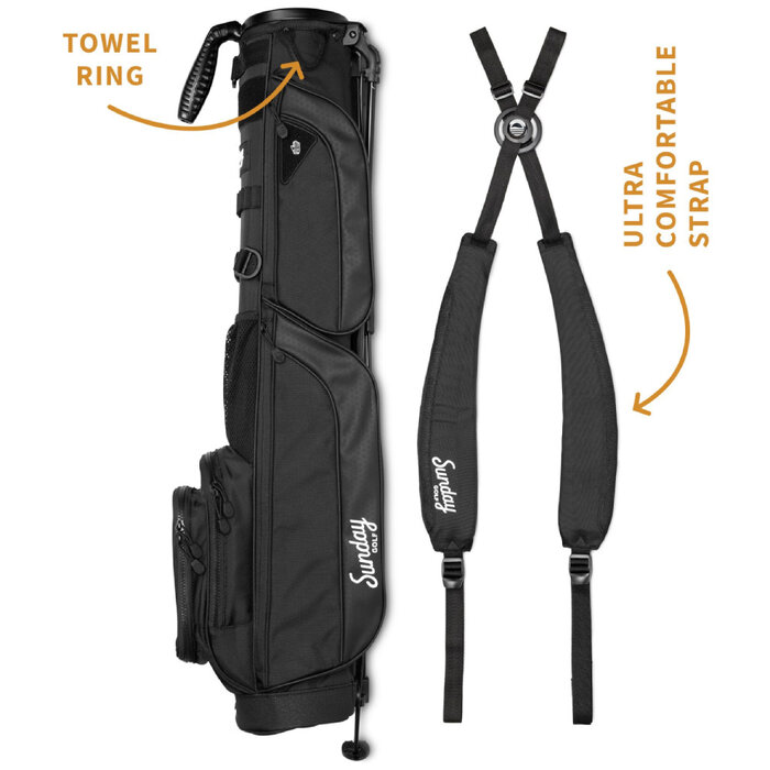 Sunday Golf Sunday Golf Loma XL Stand Bag - Black