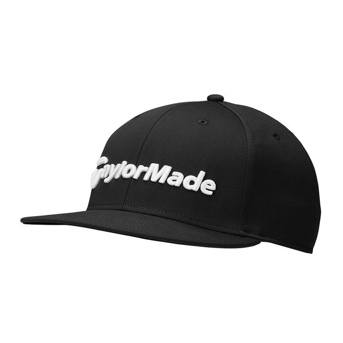 TaylorMade TaylorMade Flatbill Snapback Gorra de Golf 2024 - Negro
