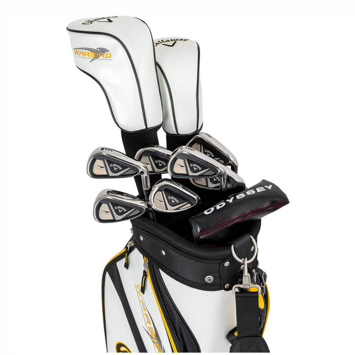 Callaway Callaway Warbird Juego de golf de 14 piezas para hombre | Bolsa de golf carro (varilla de acero)