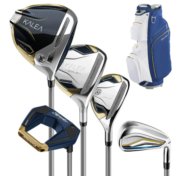 TaylorMade TaylorMade Kalea Gold Set de Golf de 14 Piezas | Bolsa de golf carro (varilla de grafito)