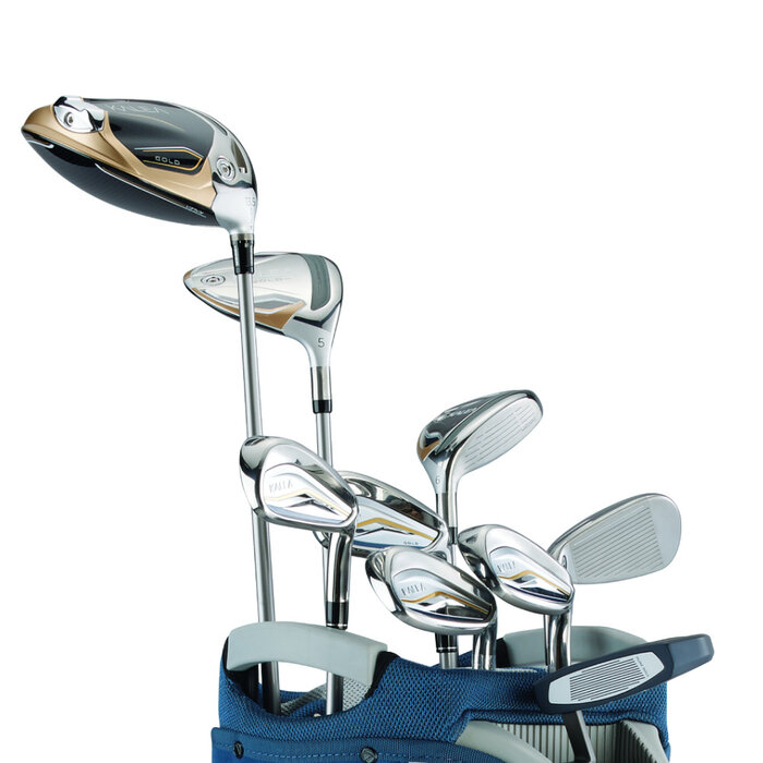 TaylorMade TaylorMade Kalea Gold Set de Golf de 14 Piezas | Bolsa de golf carro (varilla de grafito)