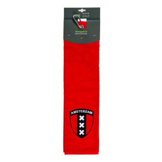 Nova Golf Nova Golf 'Bandera de Ámsterdam' Toalla de golf - Rojo