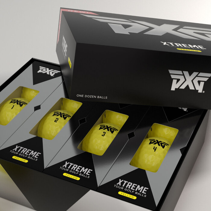 PXG Bolas de golf PXG Xtreme Tour - Amarillo - 12 Unidades