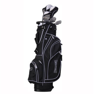 Spalding Spalding True Black Set de golf de 14 piezas | Bolsa de golf carro (varilla de acero)