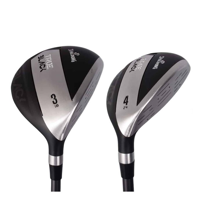 Spalding Spalding True Black Set de golf de 14 piezas | Bolsa de golf carro (varilla de acero)