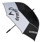 Callaway Tour Authentic UV 68 Inch Double Canopy Paraguas de golf - Negro Blanco