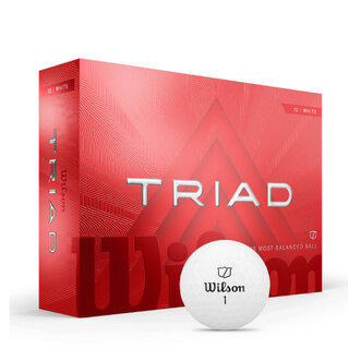 Wilson Wilson Triad Pelotas de Golf 2025 - Blanco -12 Unidades