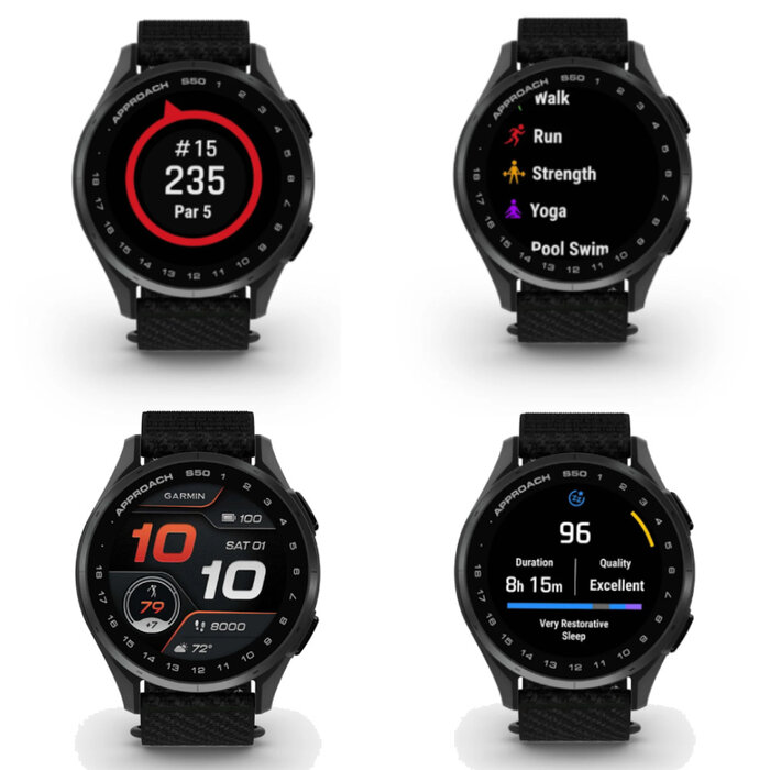 Garmin Garmin Approach S50 Reloj de golf GPS Premium 2025 - Negro