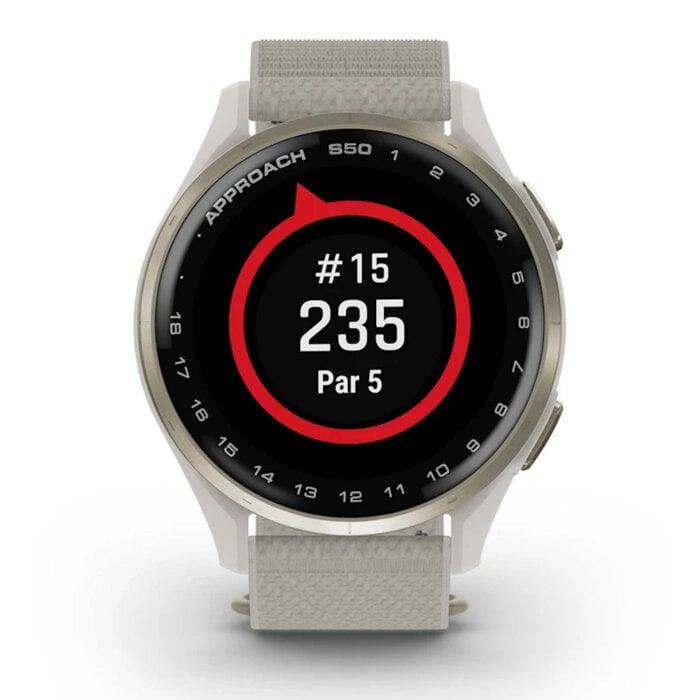 Garmin Garmin Approach S50 Reloj de golf GPS Premium 2025 - Blanco