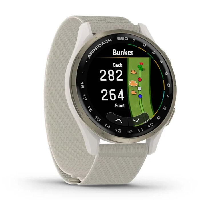 Garmin Garmin Approach S50 Reloj de golf GPS Premium 2025 - Blanco