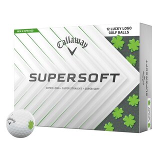 Callaway Callaway SuperSoft 2025 Bolas de golf Lucky - Blanco - 12 Unidades