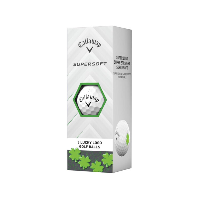 Callaway Callaway SuperSoft 2025 Lucky Golf Balls - White - 12-Pack